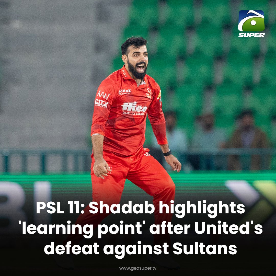 geosupertv's tweet image. Skipper Shadab highlights area for improvement! 🧐

Read More: geosuper.tv/latest/54663-p…

#ShadabKhan #PSL11 #MSvIU
