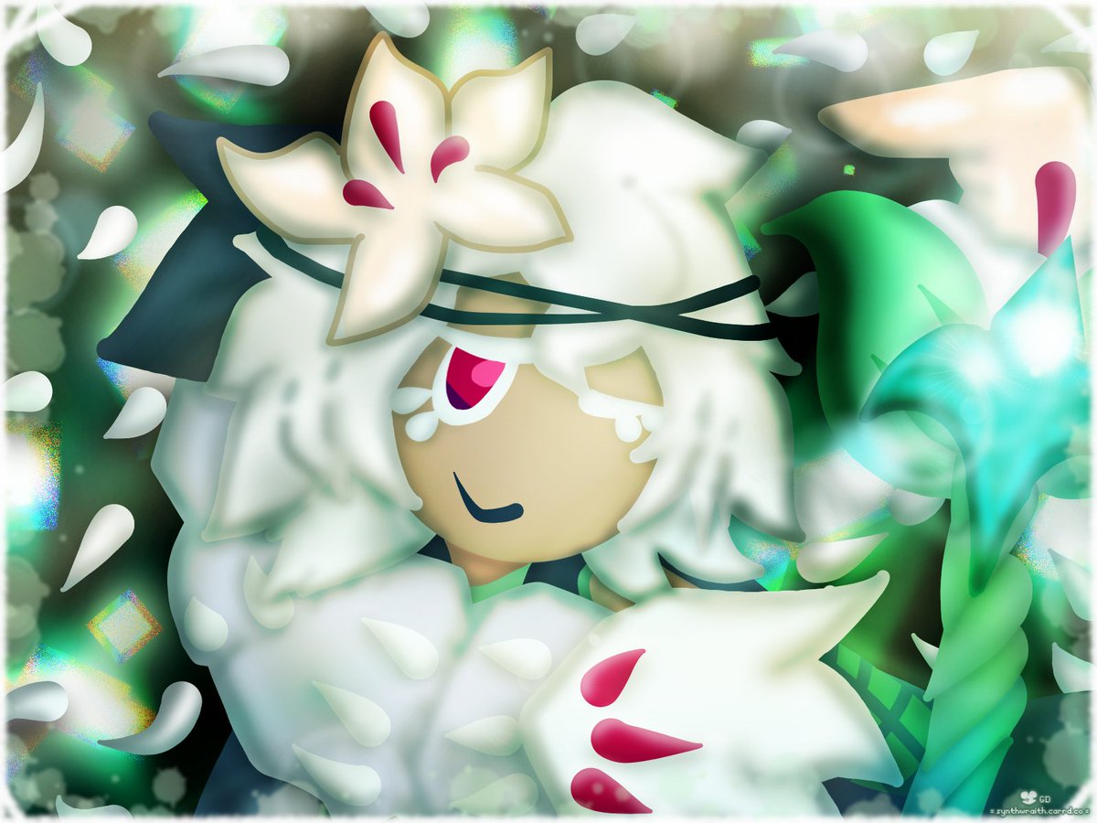 Synthwraith's tweet photo. =Remember who you are... = 
-A friend really likes her and asked me to draw this so.. 💮
◖ #crk #whitelilycookie #fanart #digitalart #firealpaca ◗ https://t.co/vFRjstWp1W