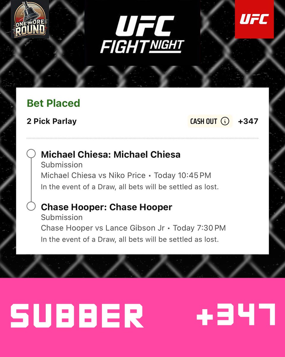onemoreroundf8's tweet image. Clubber Subber Dubber

#ufcseattle #adesanyapyfer