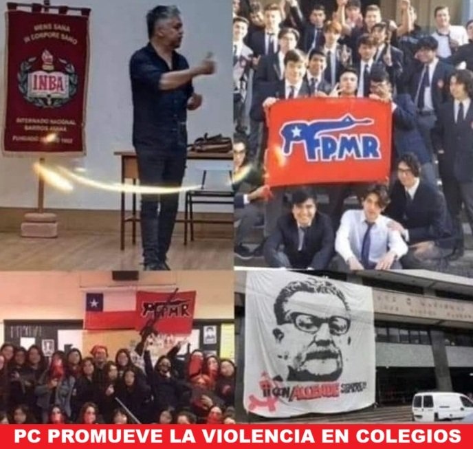 <a href="/JavierOlivares/">Javier Olivares A</a> <a href="/sergio_pena_v/">Sergio Peña</a> Asi muestran la violencia en su máxima expresión, las huestes zurdas, narcoterroristas, amparadas por un partido comunista, lleno de corruptos ideologizados
Cuidado zurdos HDP, si intentan destruir Chile de nuevo, ahora lo defenderemos por la fuerza si es necesario!

ZURDOS CSM!