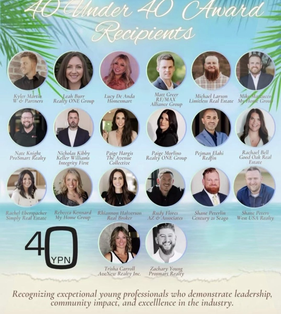 MattRealest8's tweet photo. I made the REALTORS®️ Top 40 under 40 again. https://t.co/KUy47Y6wT0