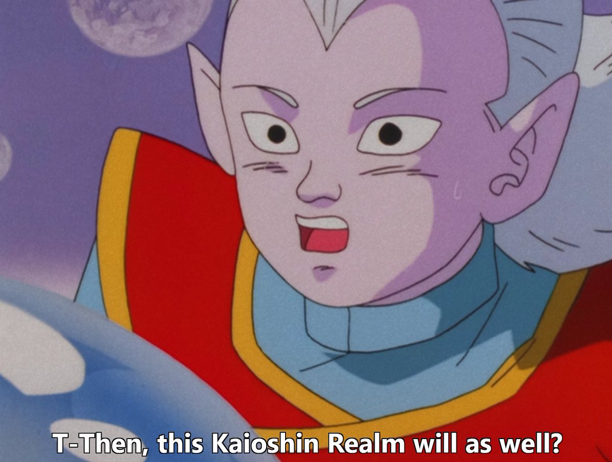 OneStarCalamity's tweet photo. || Old Kai said it himself in the sub. The Minus Energy if unchecked will spread from the planet, to galaxy, to the entire macrocosm since the Kais can be hit by it.

Failure of the gods to lead and protect their mortals will lead to the end of it all. https://t.co/TWEcle1n6q
