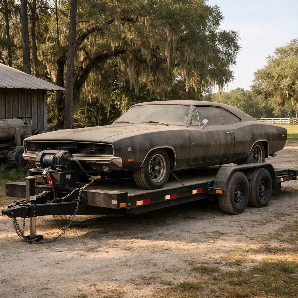 GrabATrailer's tweet image. "It ran when I parked it." 🤥

The golden rule of barn finds. If your prize doesn't steer or move, our 12k winch is ready for the heavy lifting. The ultimate recovery tool for Ocala. 🛠️📦

#TrailerRental #CarHauler #OcalaFL #TrailerRentalsNearMe #SupportSmallBusiness