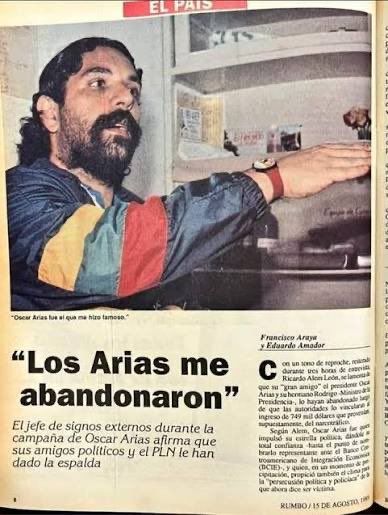 Narco facilitadores del PLN y su historia 
Caro Quintero
Ricardo Alem
Leonel Villalobos
El clan Viales , padre alcalde PLN y el hijo presidente de la comisión narco
Celso Gamboa
Boraschi 
Ya vimos a Navas de dip la ex abogada de Alem 
Narcopolitica :
Arias
Chinchilla
LGS
Alvarado