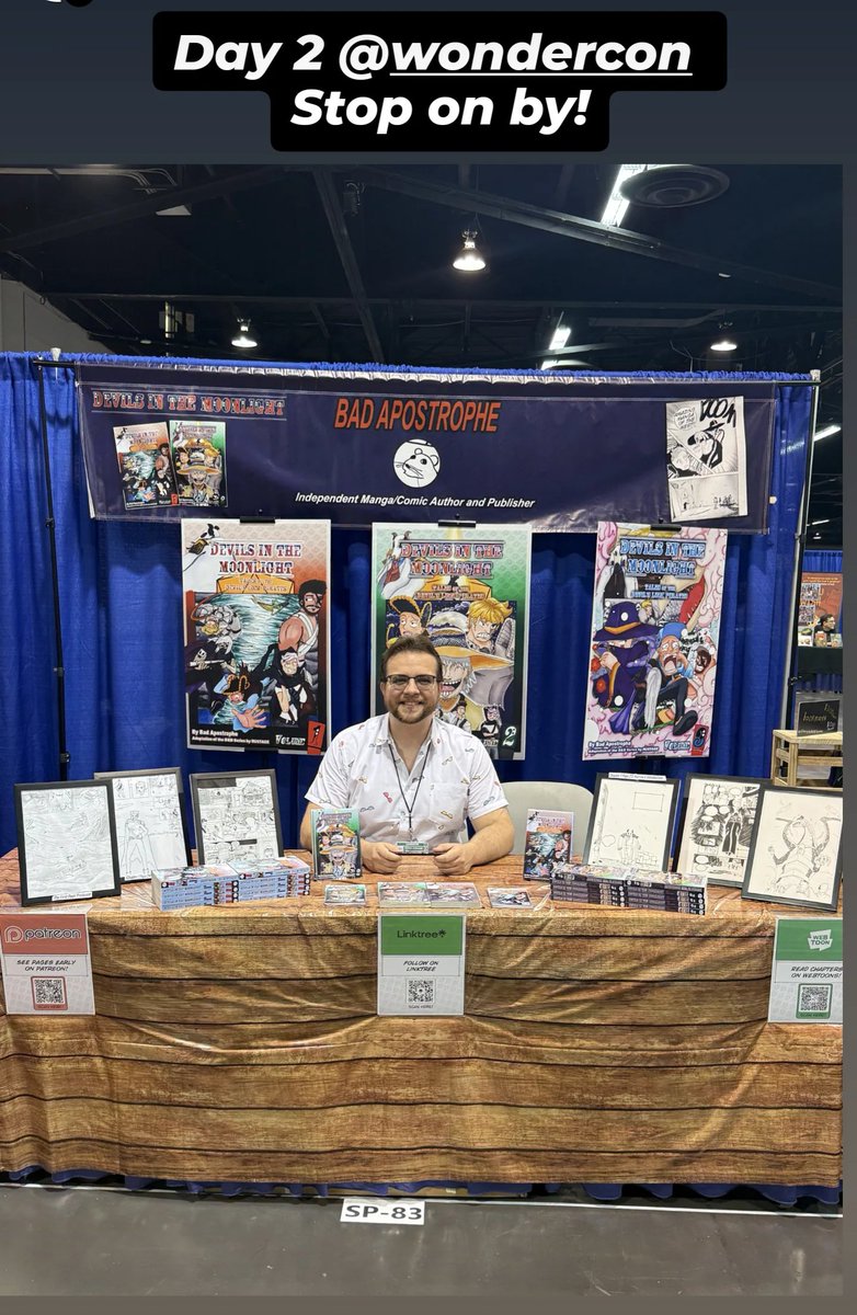 BadApostrophe_'s tweet photo. Day to @WonderCon. Stop on by! https://t.co/aO2XtBHHpi