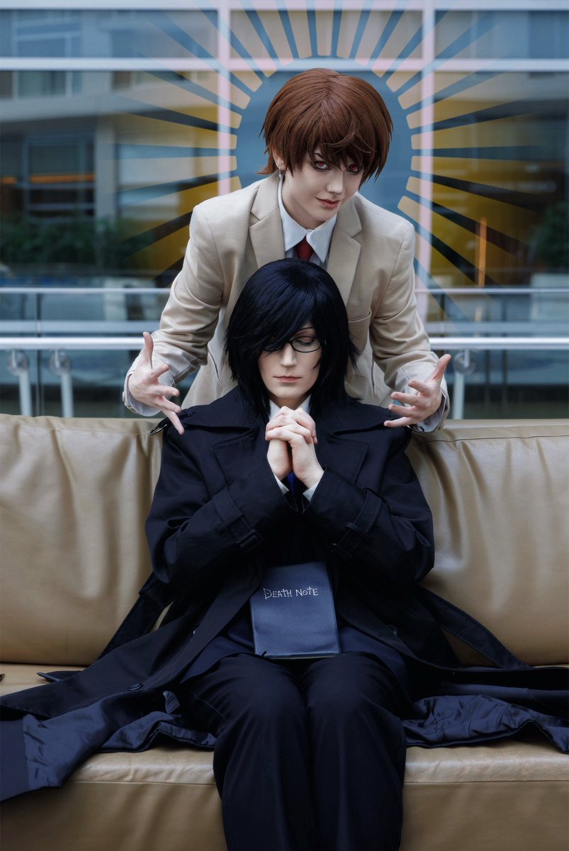 princvtz's tweet photo. Mikalight anyone? 

A couple photos from my Death Note photoshoot with a close friend of mine as Teru Mikami. This duo has been a dream of mine for a while!

— #lightyagami #deathnote #dntwt #anitwt #costwt #cosplay https://t.co/k6MLmN09UV