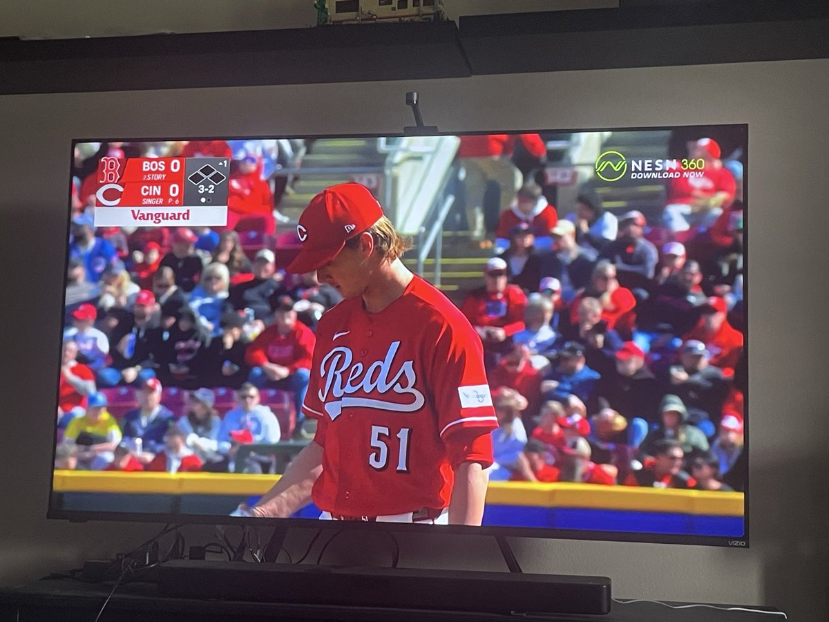 Justin13758563's tweet image. @NESN what is this score bug? Why is it taking up such a large part of the screen and why did you change it? And why the ads in the top right? My tv screen is not a nascar drivers uniform. I’d like to watch the damn game. But make the scorebug SMALLER.