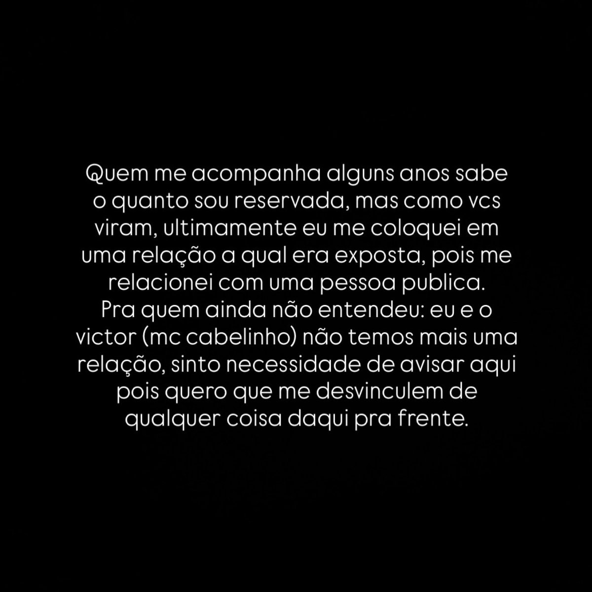choquei's tweet photo. 🚨FAMOSOS: Carolina Macharette anuncia fim do seu relacionamento com MC Cabelinho. https://t.co/UfEtj86UAe