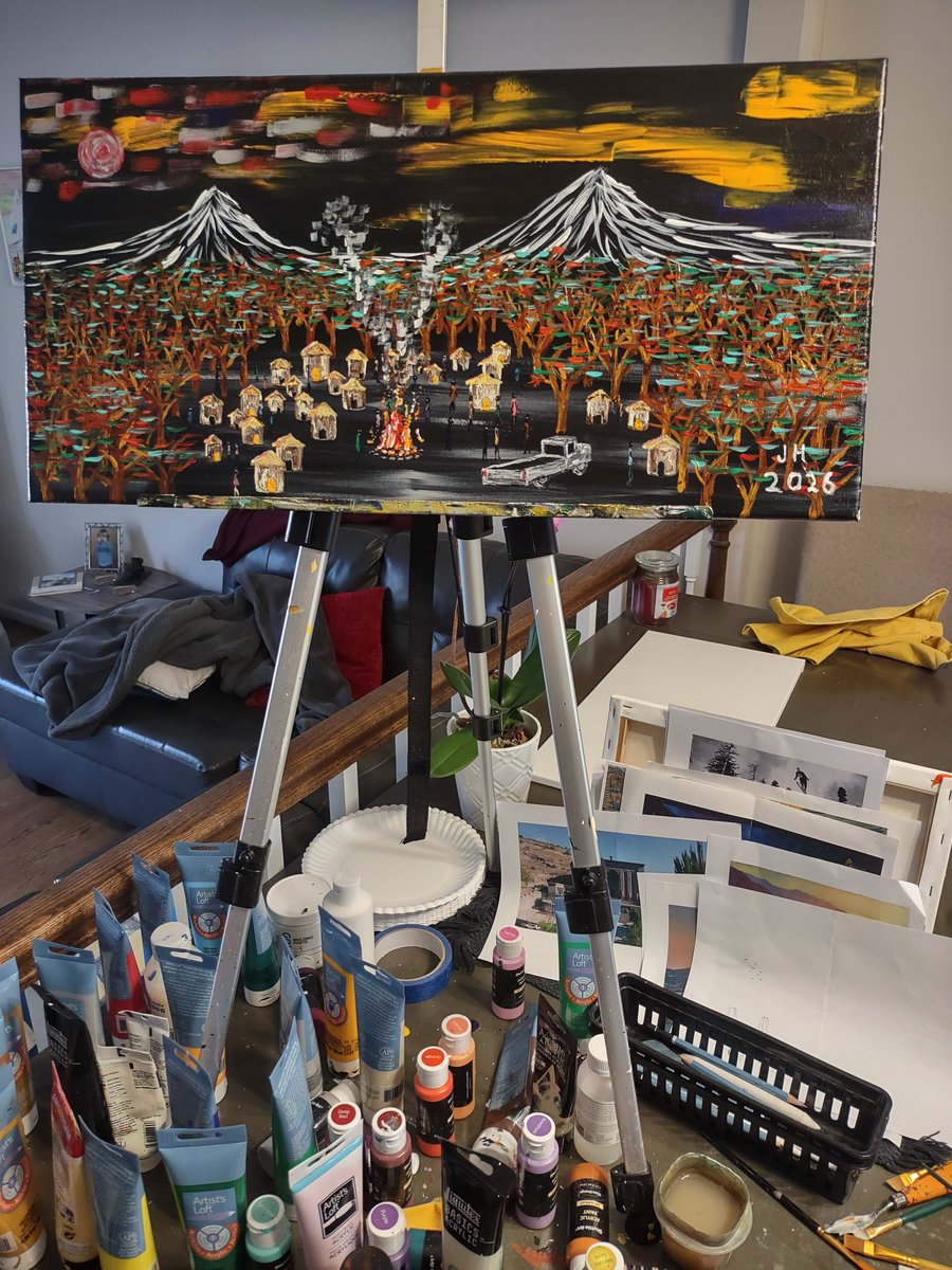 An African village under the mountains