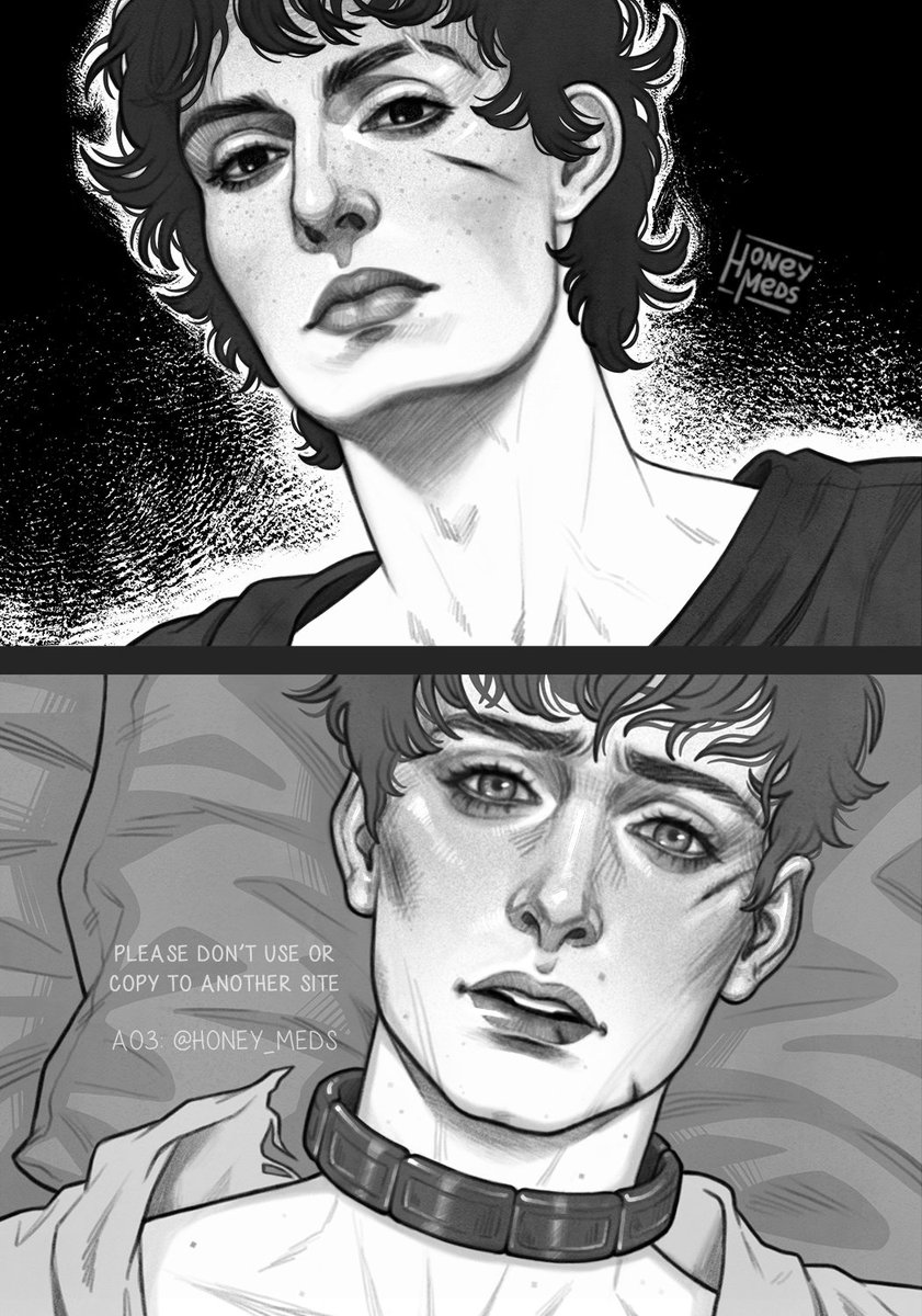 wolfandsnap's tweet photo. NEW CHAPTER: Until They Catch You
https://t.co/kn1MTYitCP

#omegaWill #evilpaladinMike #byler #darkromance #fantasy

Art by Honey_Meds (AO3 only). Shared here with permission https://t.co/4e4ONL6hDT