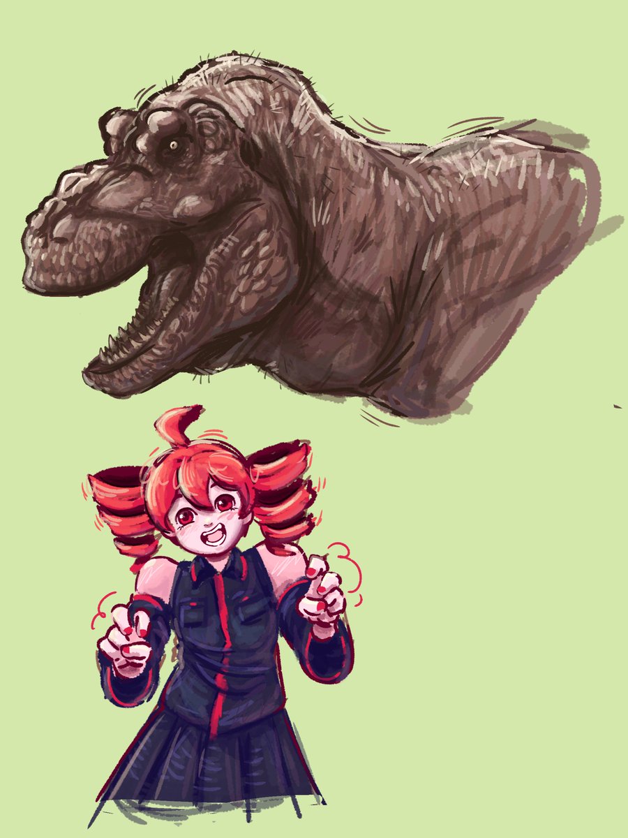 SirPennyPed's tweet image. Rex and Teto to pass the time.
#utau #kasaneteto #Trex