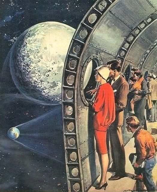 Space tourism economy class.
By retro rockets