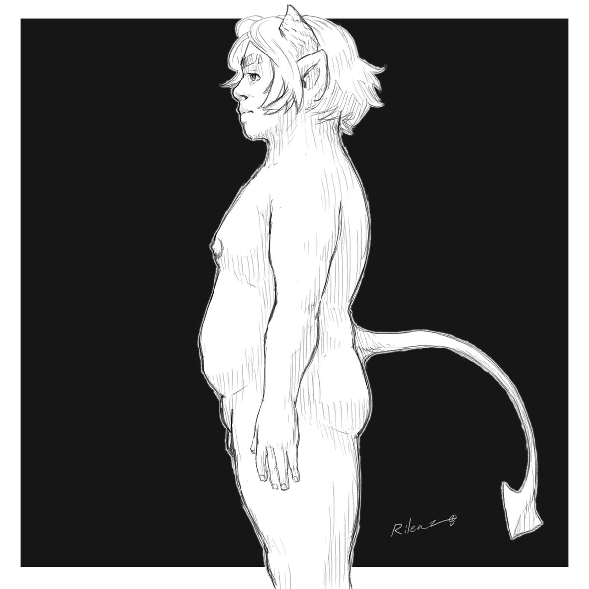 My hair's getting longer
Haven't drawn in a while
Is it okay