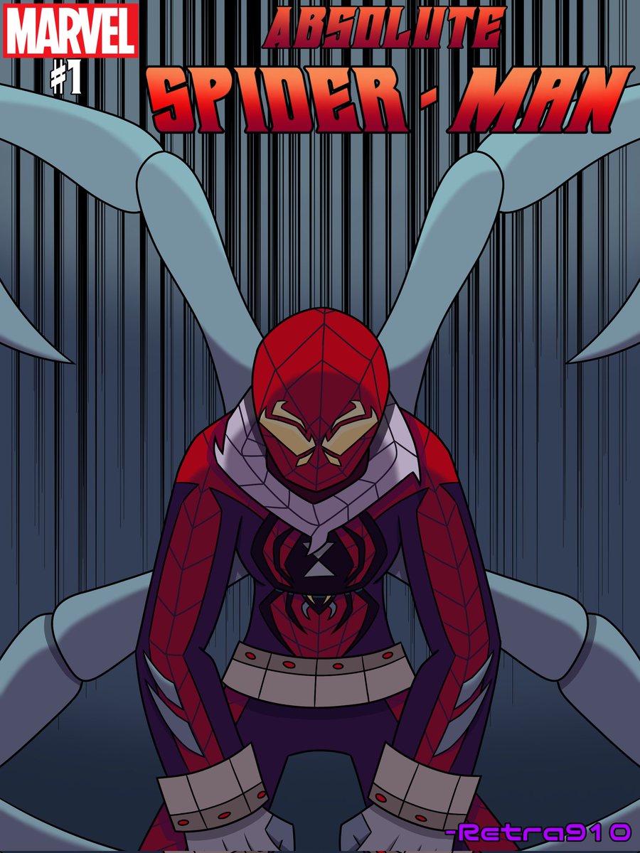 Retra910's tweet photo. Absolute Spider-Man 1 cover inspired by Absolute Batman 1

#Absoluteuniverse #SpiderMan https://t.co/HpRGTt4iRf