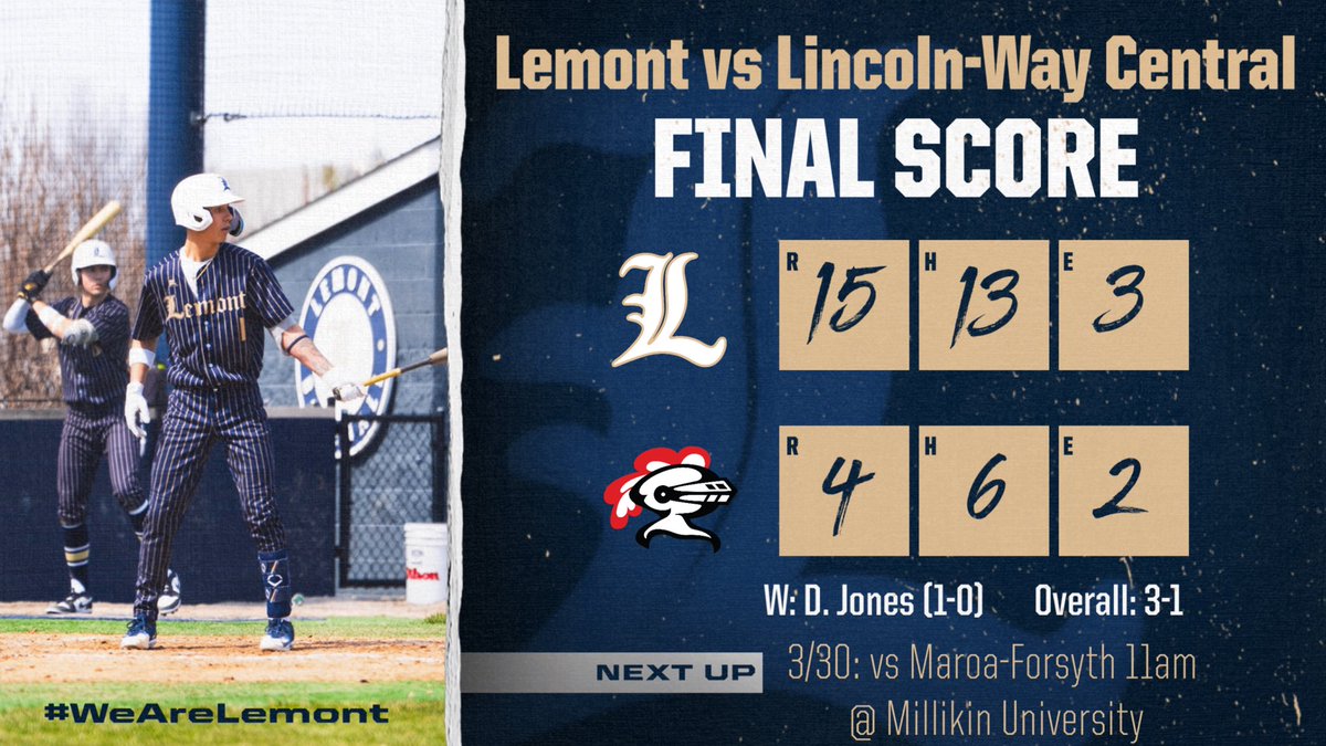 Lemont Baseball tweet media