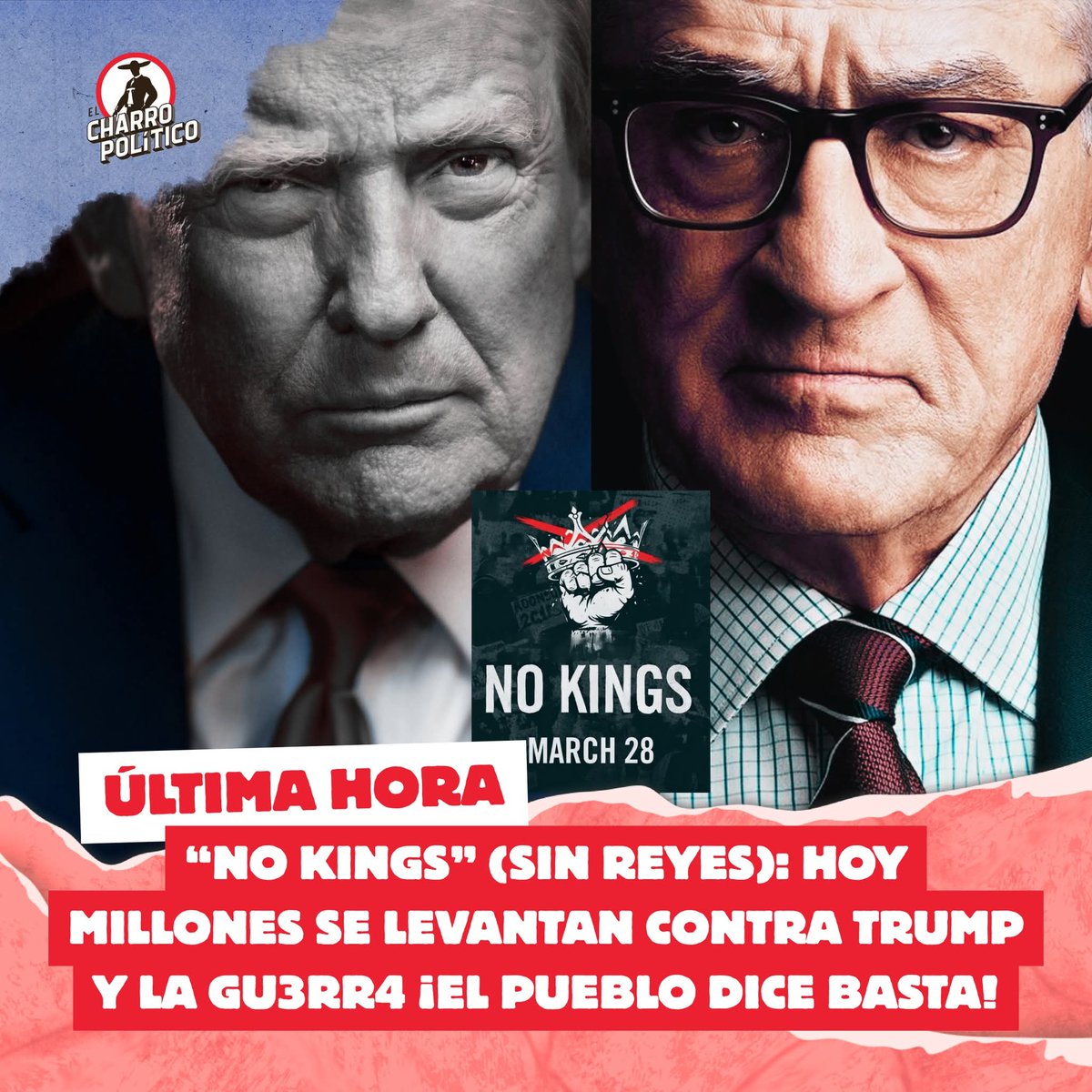 #ULTIMAHORA 🔥“NO KINGS” MILLONES SE LEVANTAN: 3,100 PROTESTAS CONTRA EL IMPERIO TRUMP 💥

ESTADOS UNIDOS ESTÁ A PUNTO DE EXPLOTAR. 💣 Este sábado, MILLONES de personas saldrán a las calles en una movilización sin precedentes contra las políticas de Donald Trump, el