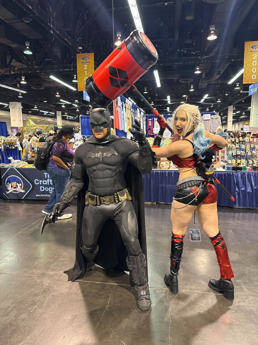 missbrisolo's tweet image. found Batman today 🦇 

#cosplay #batman #harleyquinn
