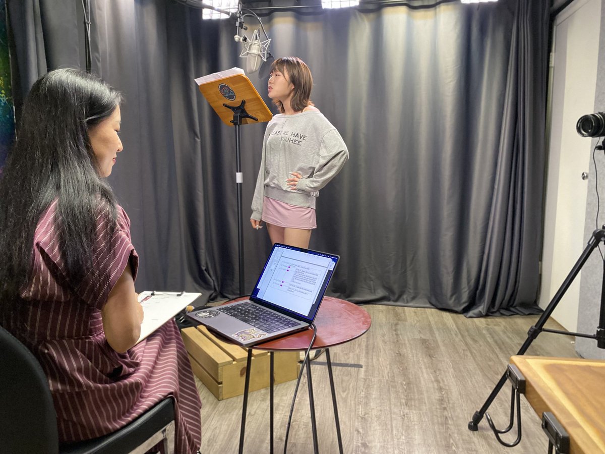 AceStudiosLA's tweet photo. Another fun &amp; amazing class with Mami Okada ✨️ 

Thank you to Mami @mummynyan &amp; Jason Crow @sidesandsounds ❤️❤️❤️ and to our wonderful actors! 

#voiceover #animeclass #voactor #voacting 🎙 https://t.co/UKbnSVpxsC
