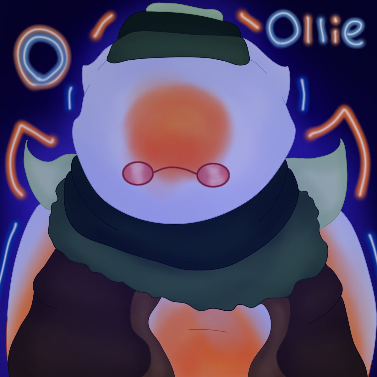 A sea angel persona! This is Ollie. 🩵🧡