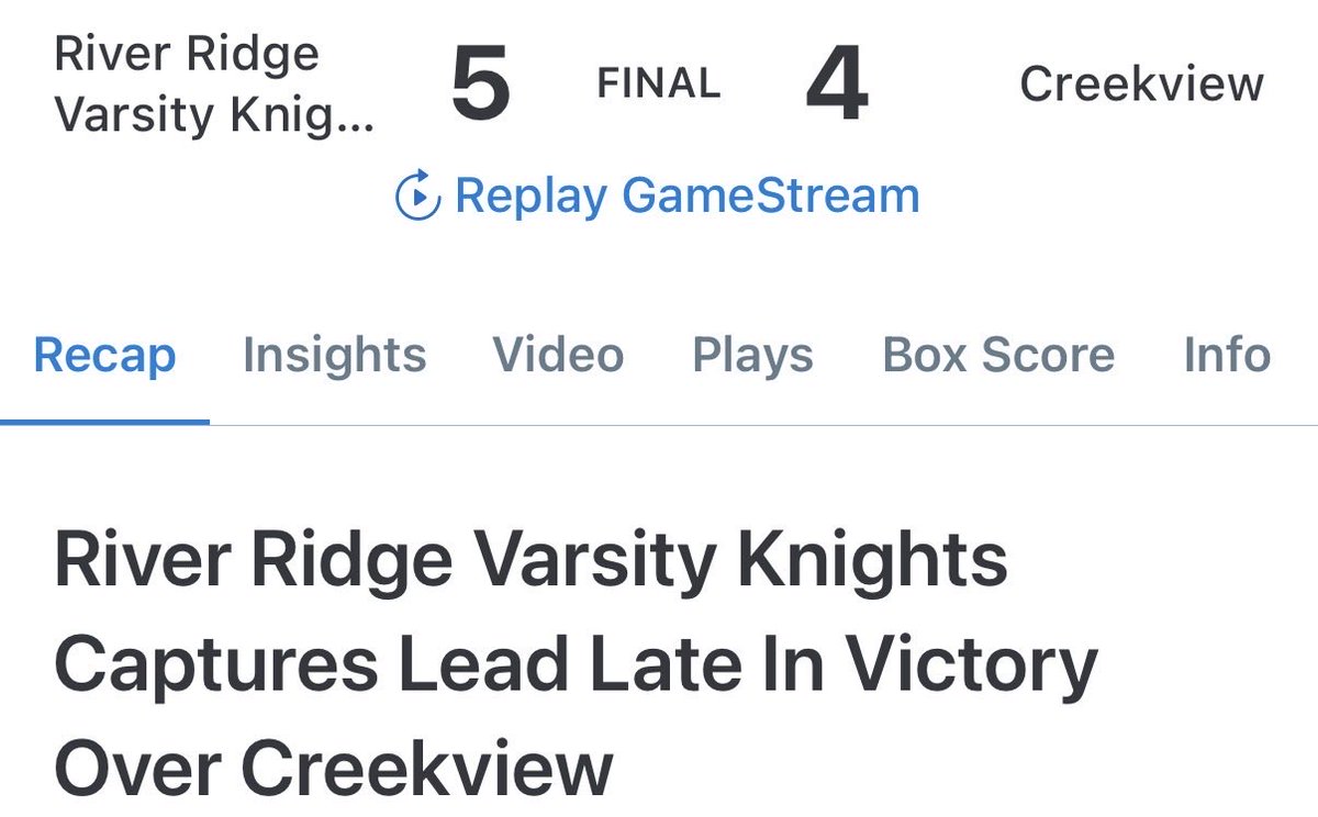 River Ridge Baseball tweet media