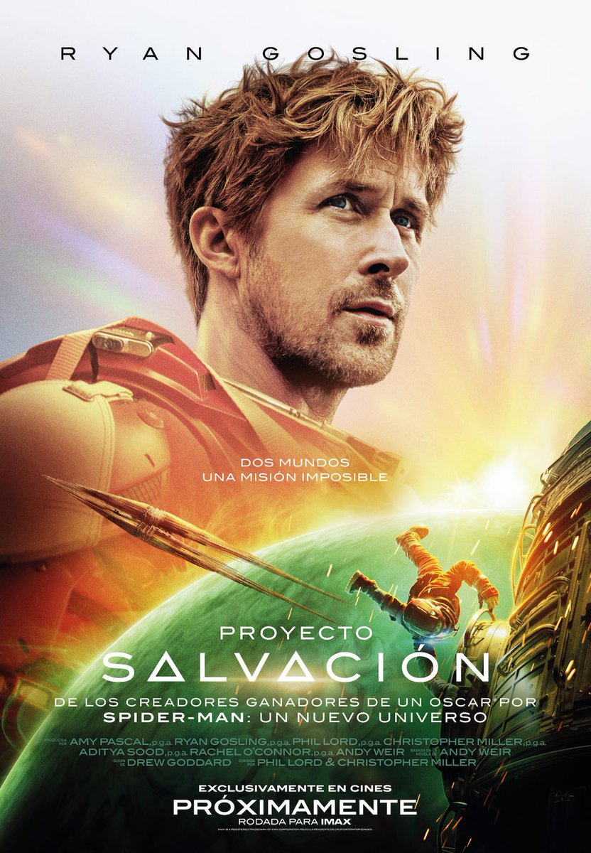 JotapeSanz's tweet image. Un buen cine Sci-fi siempre es bien y además esta tiene muy buena pinta #ProyectoSalvación 
#ProjectHailMary 
#CineTime