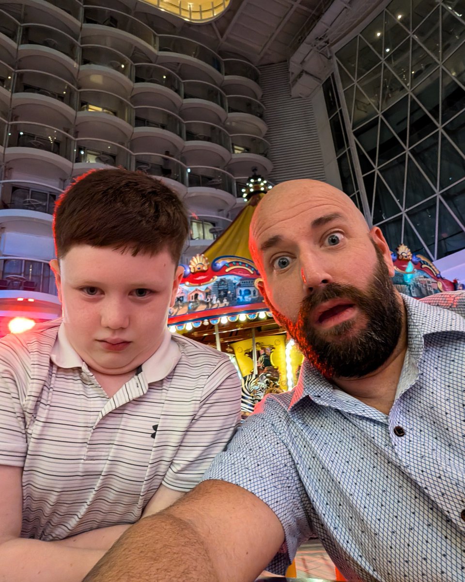 Famable2020's tweet photo. Taking a Royal Caribbean mega-ship on a "Carnival budget" sounds great... until you find the "catch." 🛳️📉

Episode 1 Premieres tomorrow! Join us in the chat.
https://t.co/kSmqqAj8kM

⚓ MEMBERS: Watch it NOW before the video goes public! 

#RoyalCaribbean #CruiseVlog #Famable https://t.co/GZgAyTpK4W