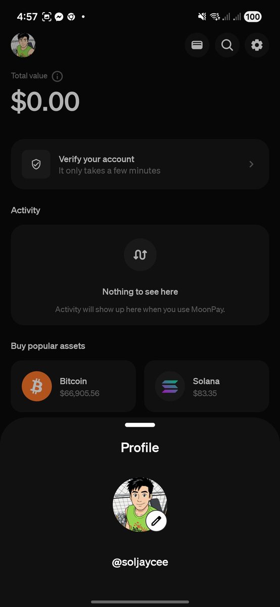 w3btzy's tweet photo. To @moonpay,
I really don't know if I am visible to you or not, these past few days, I held back, but then I am one of your actives, I just couldn't help but being desperate to use the #moonpaid , as you see, I am not a bot nor an AI, I am a real follower with real support. My account is really drained that it needed your attention, I am still not sure enough if this open letter will reach you but if it does, I hope you wouldn't ignore me. I'll support you always and forever, to the MOON and back.
Hoping that there would be something from you when I woke up. Thank you in advance π«Ά
SoL
GSxc5ZGgepcDv9x52WyZLmbzgxC2iJRwo4tiAEB8to9w
Moontag: soljaycee