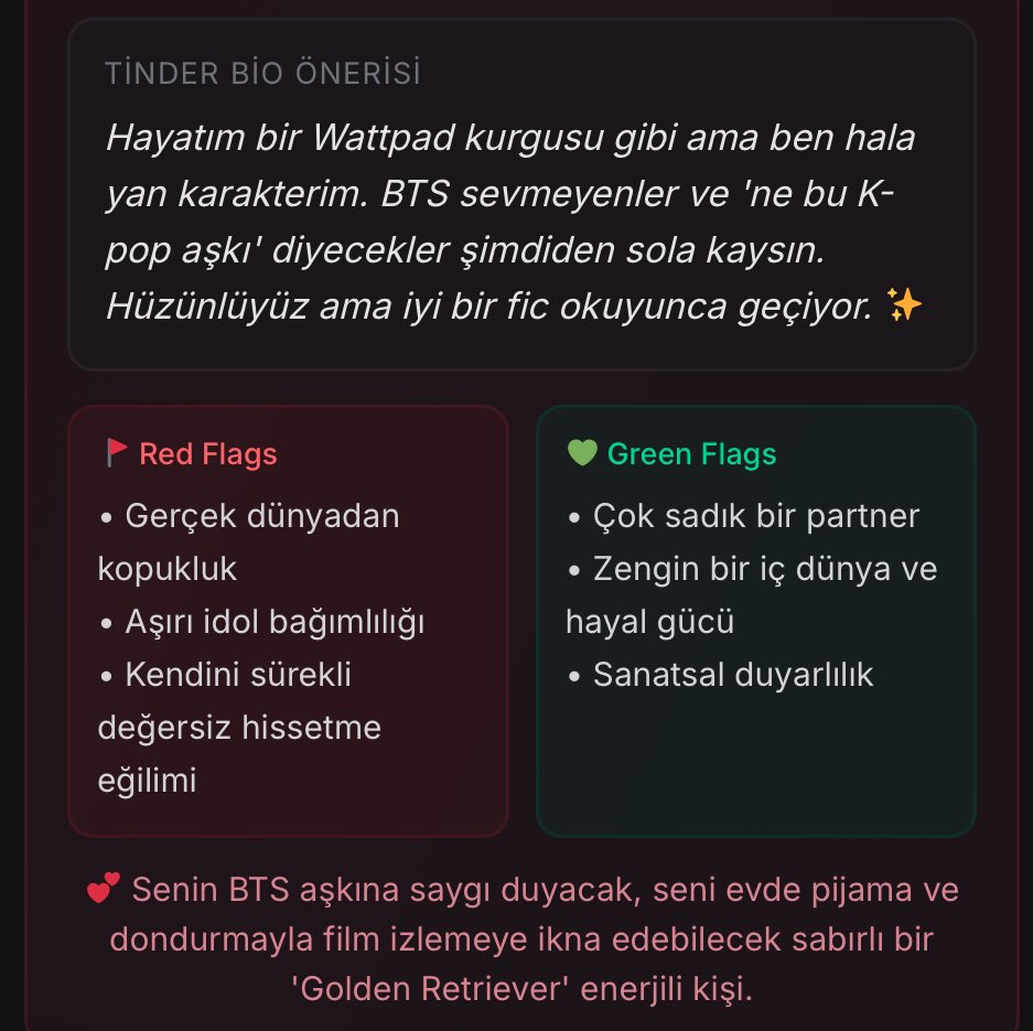 eyvah deli olduğum falan her şey ortaya çıktı