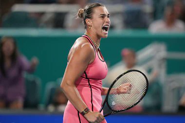 Sigue en modo bestia Sabalenka 🐅 
Más que merecido su título en la final.
Y hace historia al completar el Sunshine Double 🎾🔥
#Sabalenka 
#WTAFinals 
#MiamiOpen 
#MiamiOpen2026