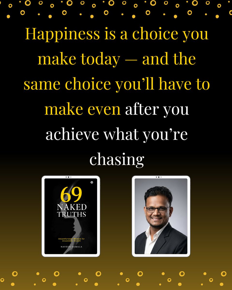 Naveen Samala | Author "69 Naked Truths" tweet media