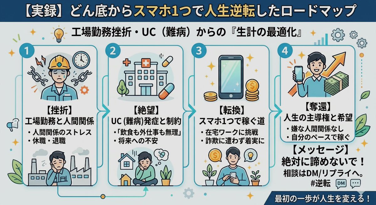 リョウ｜どん底休職からの「在宅逆転劇」 tweet media