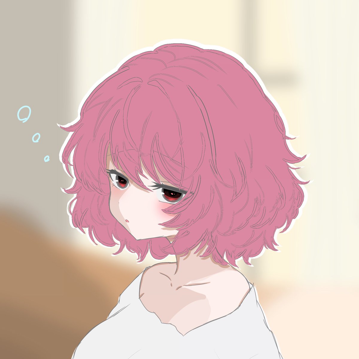 omaenomonoha_'s tweet photo. #IQ2キラスト(ワンドロチャレンジ)

寝起きの祈さん https://t.co/uXJvOTARgg