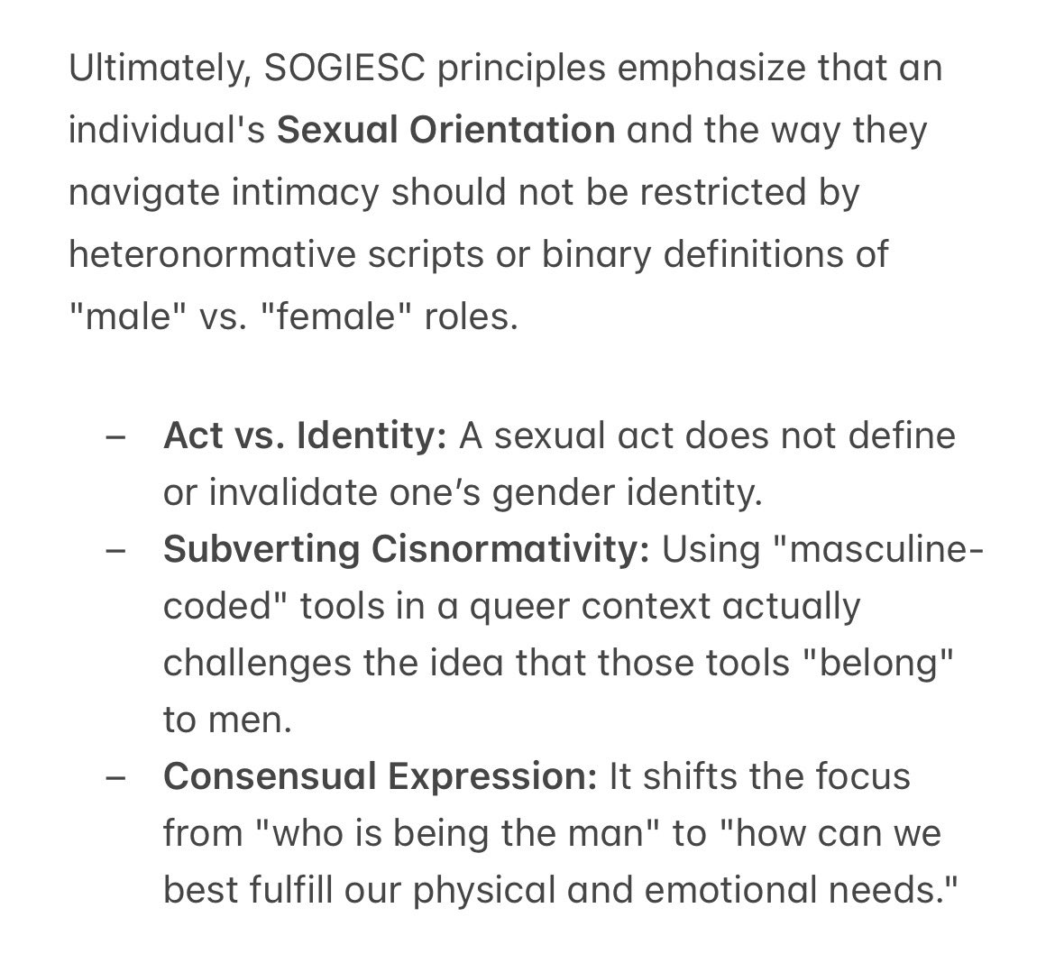 hisuira's tweet photo. @sapphicsfess I can give you a detailed answer. If your mindset doesn’t change, then you are an internalised heteronormative. 

And, the use of these tools has been discussed in the historical context of the feminism movement in the 70s. 

Therefore, learn about SOGIESC. https://t.co/wx3qVLM0kf