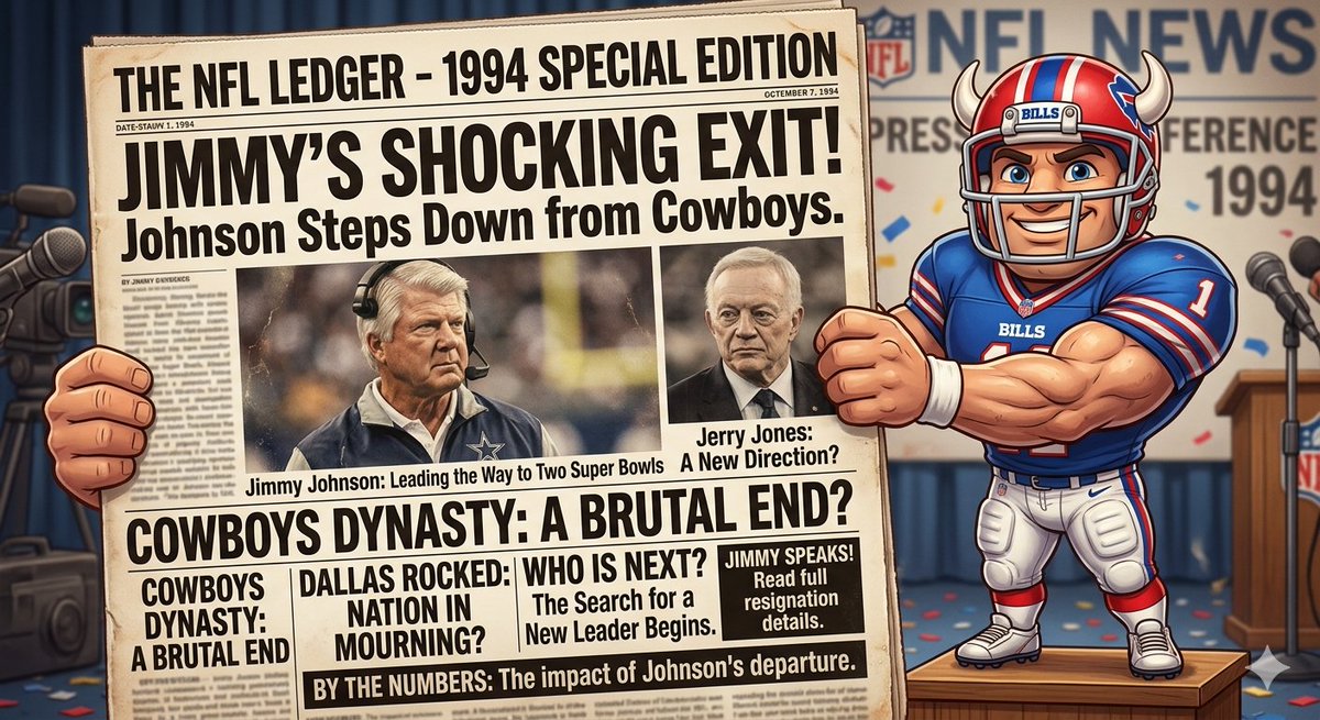 DanielL49840574's tweet photo. 🧵 HILO: DRAMAS, LEYENDAS Y EL FUTURO DE LA NFL 🏈🔥
1/4 #NFLHistory 🐺 Hoy fue un día que cambio el rumbo de la liga Un 28/03/1994 se rompió una dinastía 💔 #JimmyJohnson dejó a los #CowboysNation tras ganar el Super Bowl. ¡culpa del ego de Jerry Jones! 🤯🏟️ #Drama https://t.co/g6LWuNsRBs
