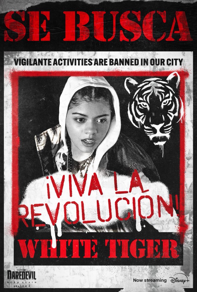 Nuevos posters de Jessica Jones y Angela del Toro en la segunda temporada de #DaredevilBornAgain