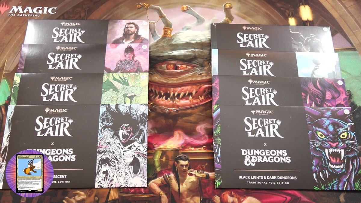 mtg_unpacked's tweet image. MTG Secret Lair: D&amp;amp;D Roll for Initiative Superdrop Unboxing #mtg #magicthegathering #magictcg #secretlair #dnd