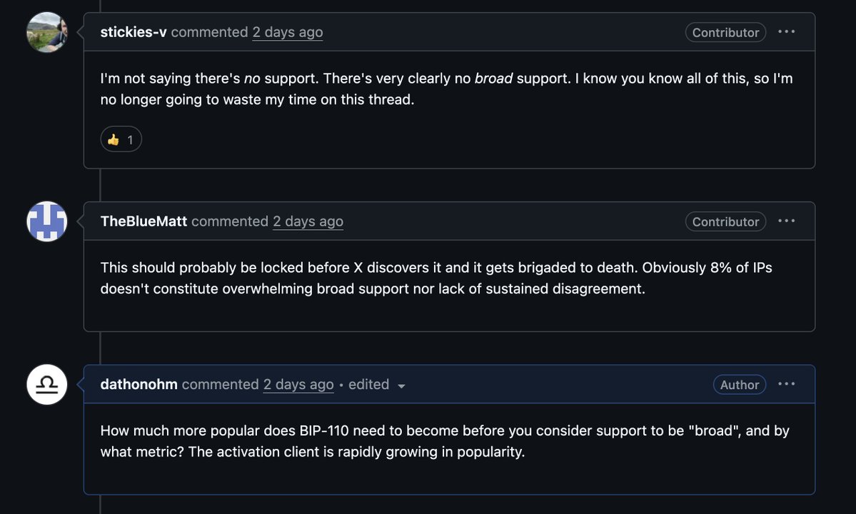 Dathon Ohm / BIP-110 tweet media