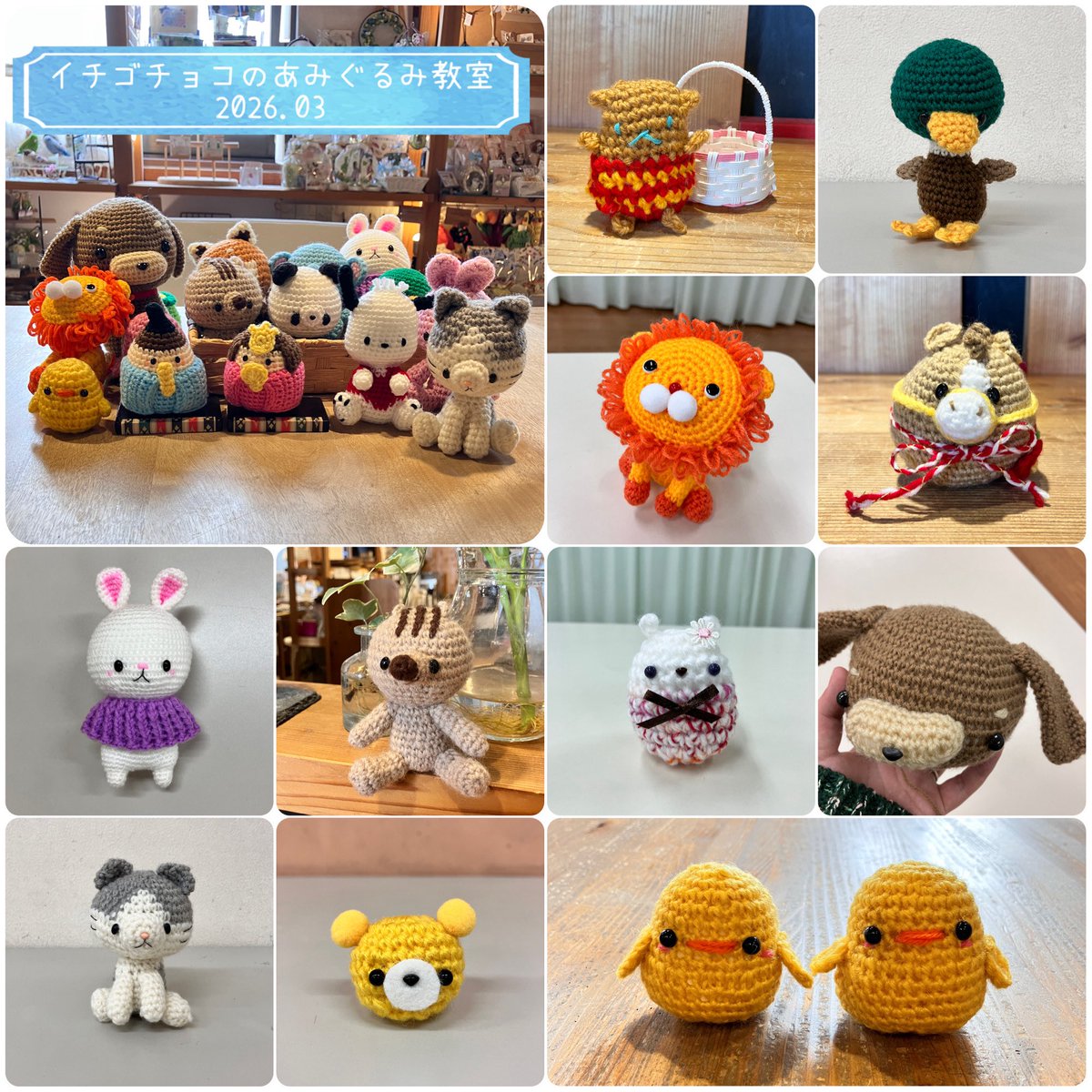 イチゴチョコ♡-ichi5choco-♡あみぐるみ作家 tweet media