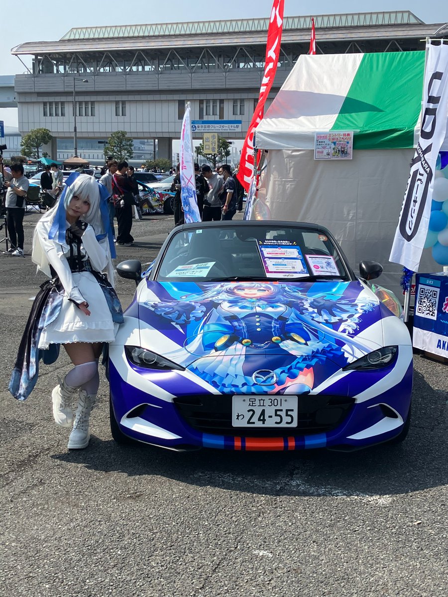 akihabaraudxp's tweet photo. お台場痛車天国2026 SPRINGにて
UDXパーキングは企業ブースエリアに出展しております！

ブースには「くろす☆ゆう」ちゃん壱号車・弐号車
神湊しお(@konominato40)さんも登場中！！

ぜひお立ち寄りください！
#痛車天国2026 https://t.co/geQ0zaqdkP
