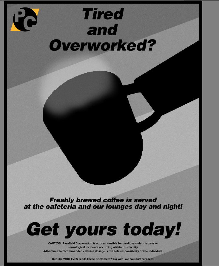 ParafieldStudio's tweet photo. We haven't posted much sneak peaks so um... Here's some In-game poster designs! Or... something... We love procrastination.

(In-Game content made by @BatistaCakewalk) https://t.co/osGNZ5JUtO