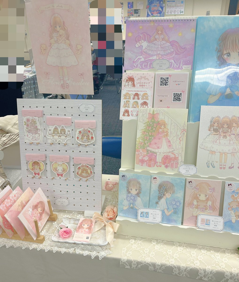 設営完了しました🎀

【F34】にてお待ちしております☺️✨️

 #メルメリィマーケット