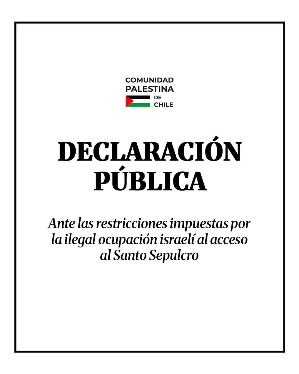 Comunidad Palestina de Chile tweet media