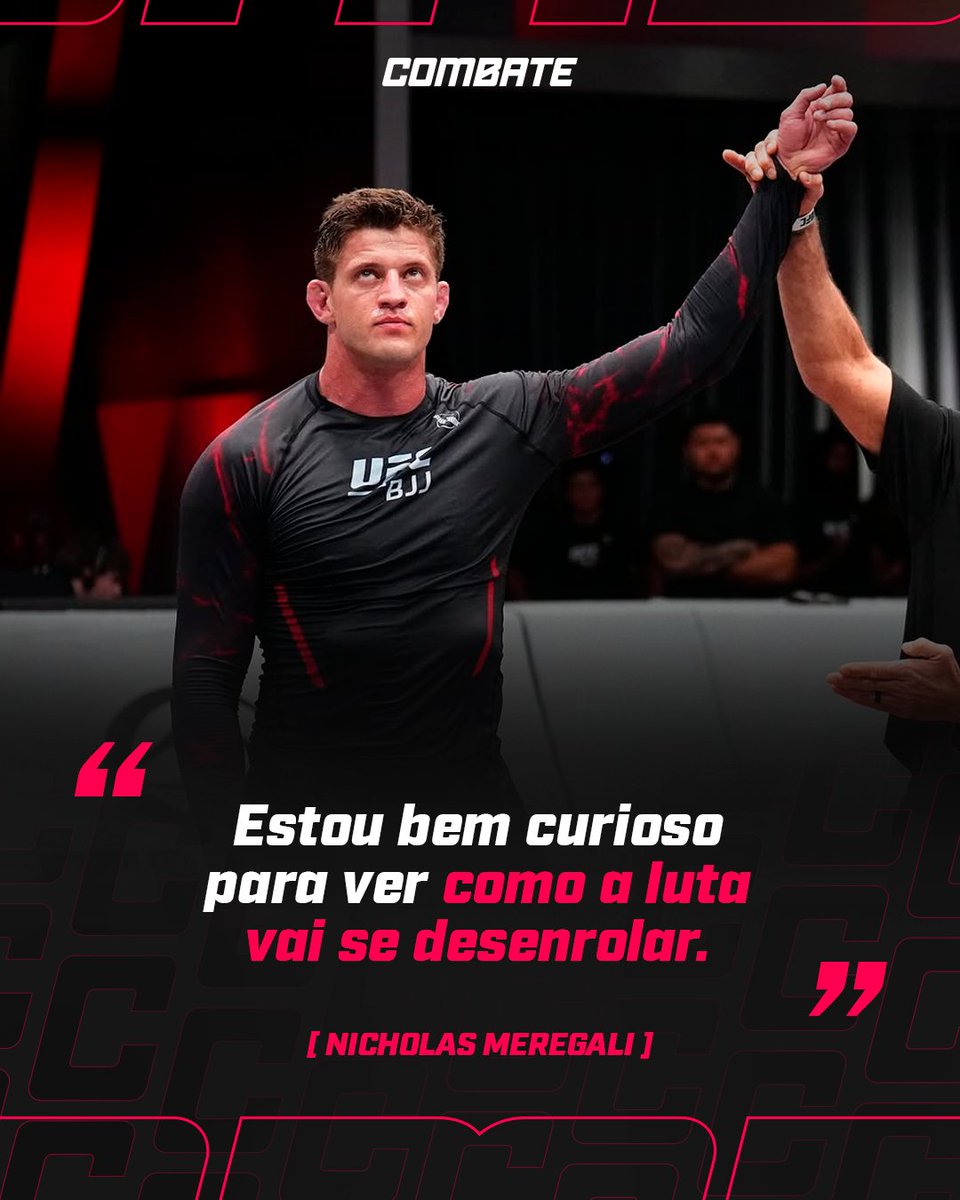 combate's tweet image. JORNADA NOS TATAMES 🥋✨

Nicholas Meregali acredita que o combate será uma experiência importante na pavimentação da sua jornada. Acompanhe esse passo decisivo no UFC BJJ 7 ao vivo na minha tela, dia 02 de abril. 🏆🔥

#UFCBJJnoCombate #Combate #JiuJitsu