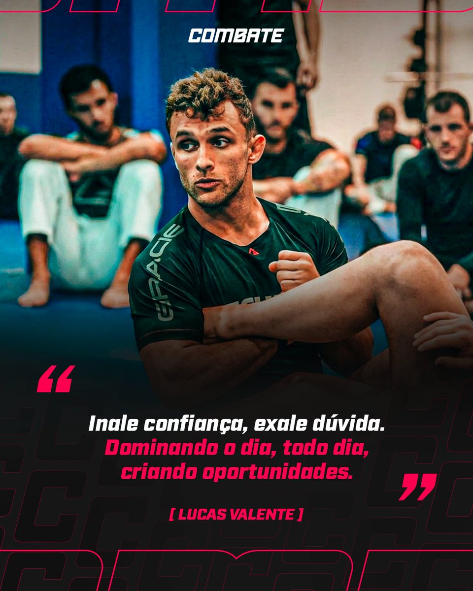 combate's tweet image. AGARRANDO A OPORTUNIDADE 🥋🦷

Lucas Valente busca criar suas oportunidades e agarrá-las com unhas e dentes. Ele encara o dono do cinturão Carlos Henrique no UFC BJJ 7, ao vivo na minha tela, dia 2 de abril, às 21h! 🔥🏆

#UFCBJJnoCombate #Combate #JiuJitsu