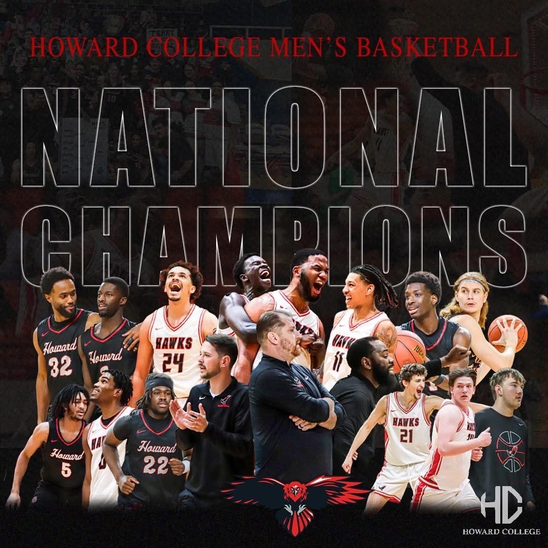 NJCAA Division I Men’s Basketball National Champion <a href="/HowardHoops/">Howard College Men's Basketball</a> 🚨🔒🏀✅ 

Big Spring, TX 👊🏾🏀