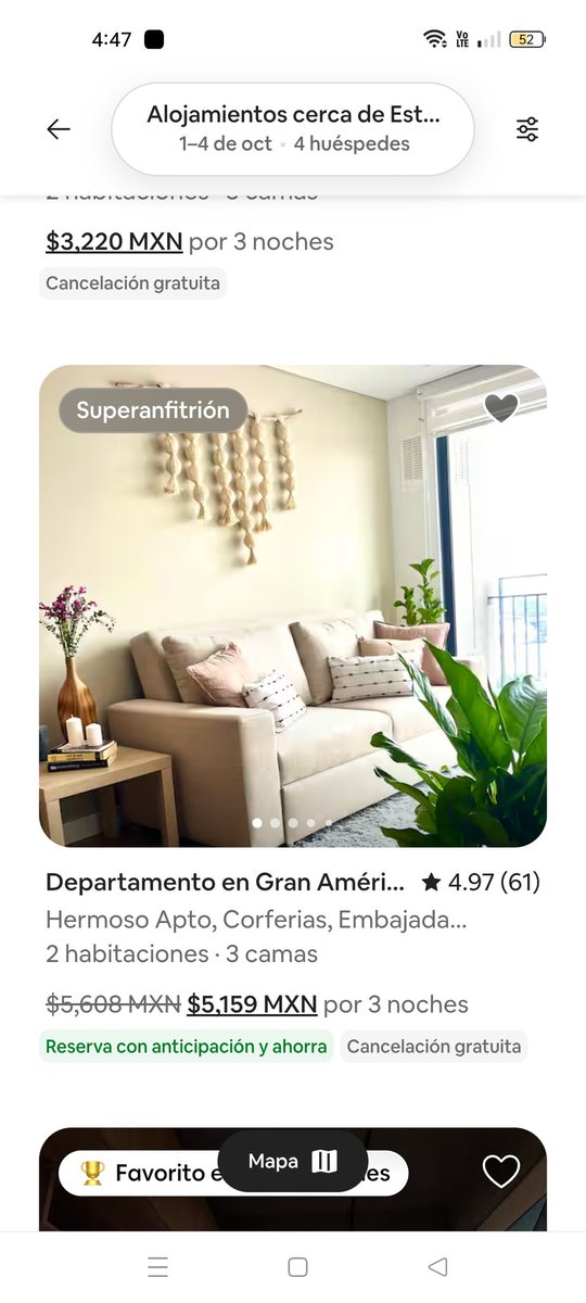 Alegc787's tweet photo. @dosmildepanela @AliciRumpels @tetexgirl Pues para esas fechas, al menos rentar un Airbnb está super accesible el precio https://t.co/USvHZROacT