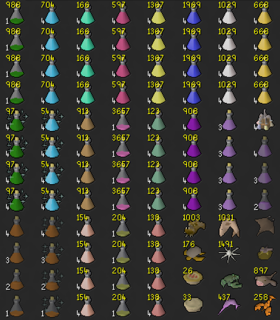thisimain's tweet photo. @6cythe @buycapes Or you could use the Plugin hub and use bank tags and not interface with it at all. Or Inventory Setups. Either work and pull directly from the bank.
Example: https://t.co/ymqOj7Ikhz