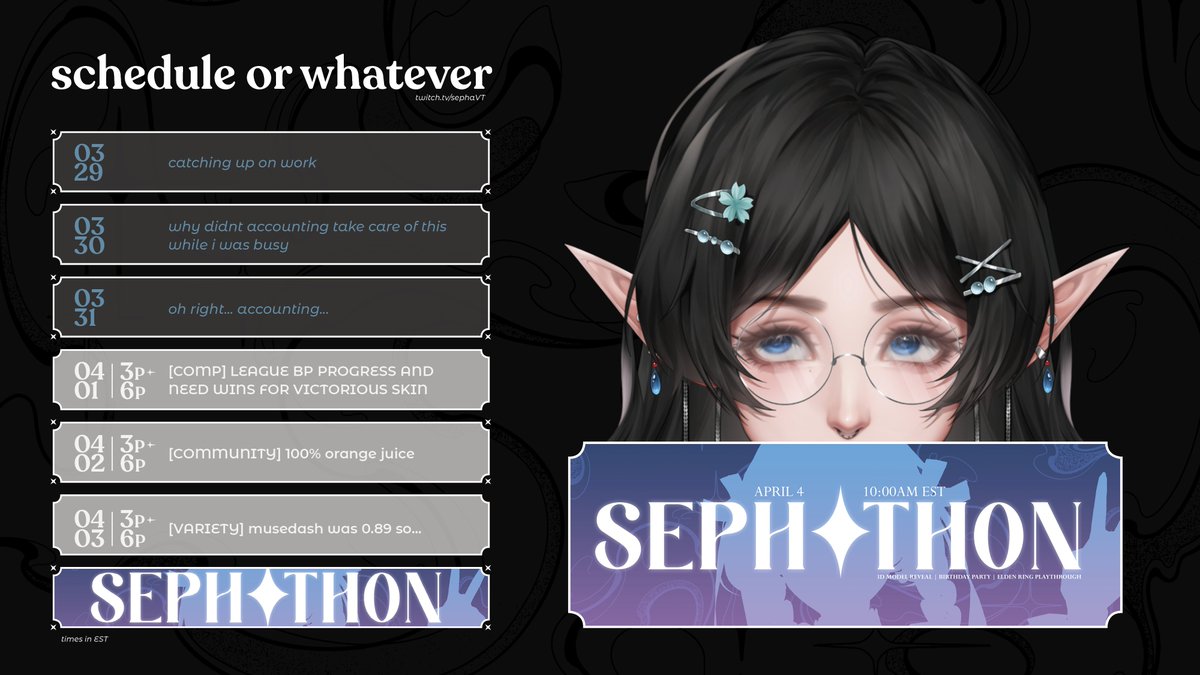sepha 🩵✨ seph✦thon april 4 tweet media