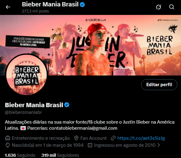 Bieber Mania Brasil tweet media