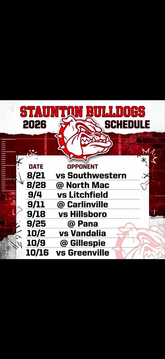Staunton Bulldogs Football tweet media